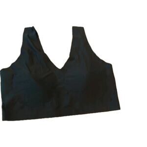 Third Love‎ Black Seamless Padded Wireless Padded Tank Bra Size 2XL EUC